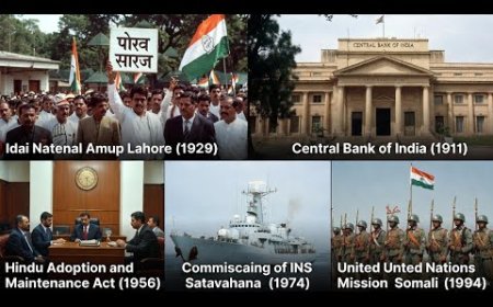 Lahore Session 1929, CBI 1911, INS Satavahana | India’s Key Turning Points 🇮🇳