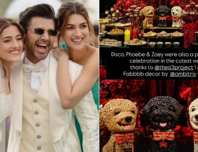 Kriti Sanon shares how her 3 dogs became part of Nupur Sanon`s wedding