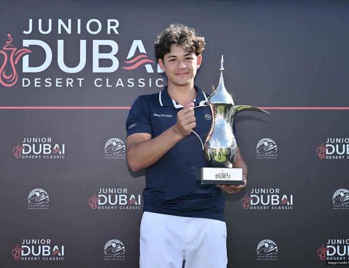 Christian Hansen's Dramatic Eagle Putt Secures Junior Dubai Desert Classic Victory