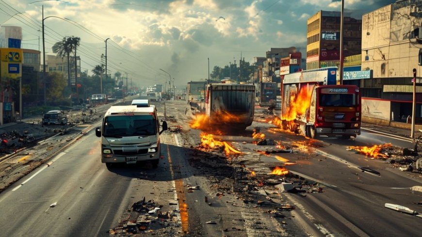 KMP Expressway Crash Kills Two, Destroys Amazon Goods