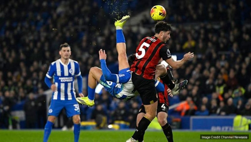 Kostoulas overhead kick saves Brighton against Bournemouth